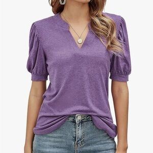 Romanstii casual V-Neck tunic top